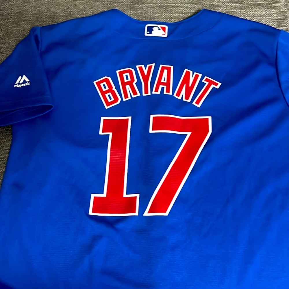 Kris Bryant Chicago Cubs MLB Button Front Youth Shirt Size 10/12